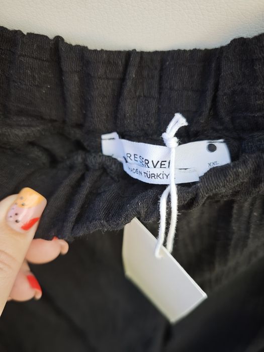 Szerokie spodnie z dodatkiem lnu Reserved rozm. XXL