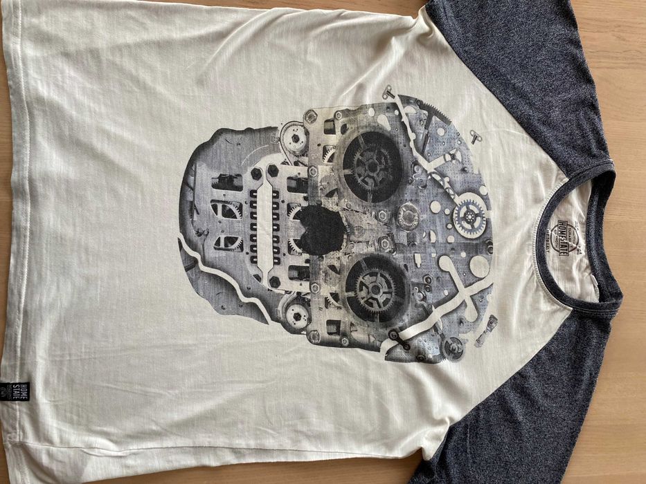 Koszulka print czaszka roz. 170/176 lub męskie M