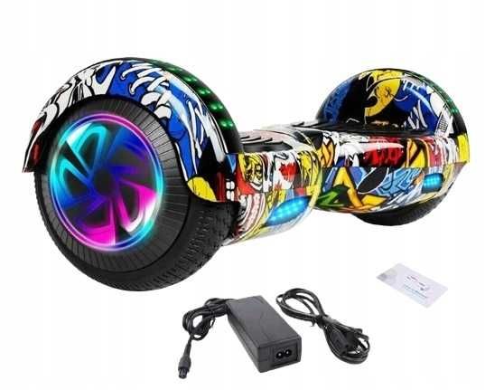 Deskorolka elektryczna hoverboard 6,5' cala deska bluetooth głośniki yellow