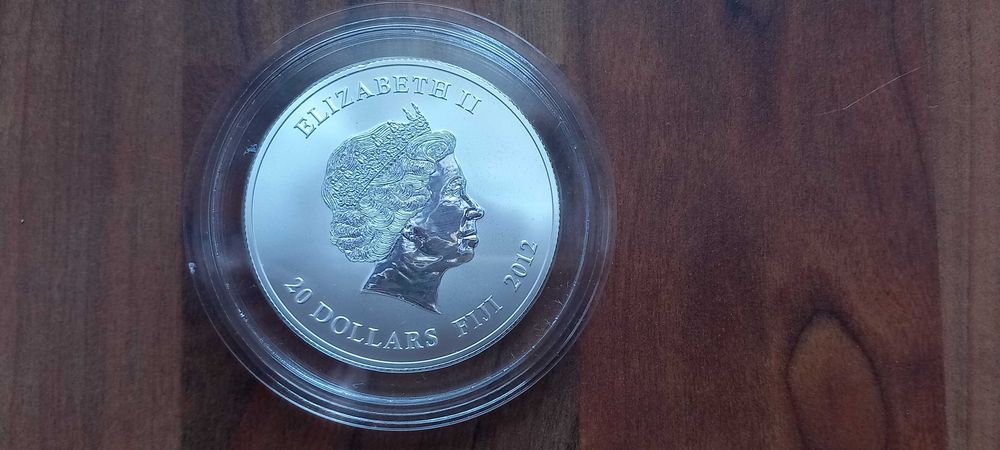 Moeda 2oz "Ano do Dragão" Fiji 2012 (888 Exemplares)