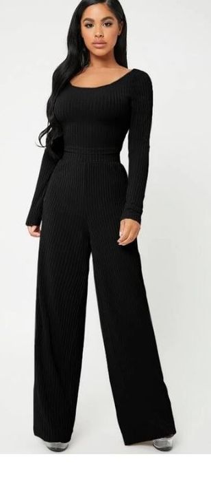 Shein spodnie na co dzień damskie czarne prążki 34 1vbt