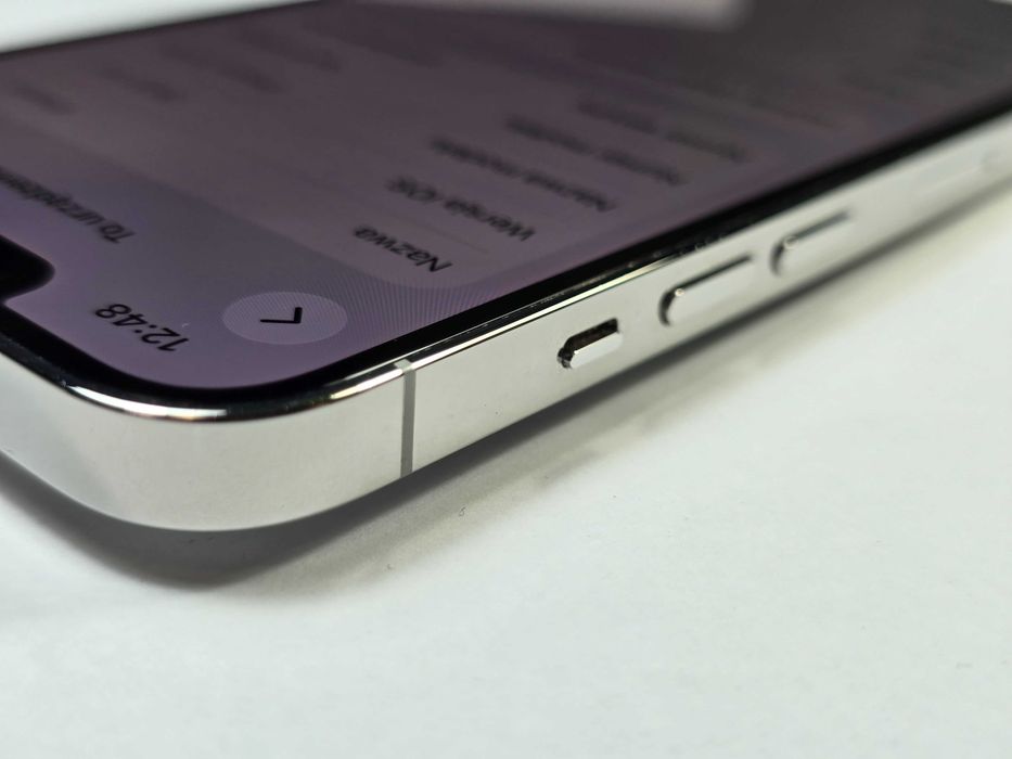 iPhone 13 PRO 256GB / Silver/ 76%/ Grade A- / + ładowarka
