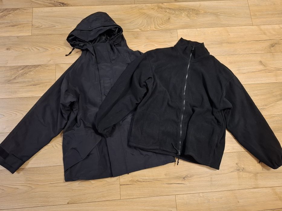 Kurtka parka + ocieplacz ECWCS gen I MR L Tru-Spec czarna US Army 2w1 goretex Gore-Tex