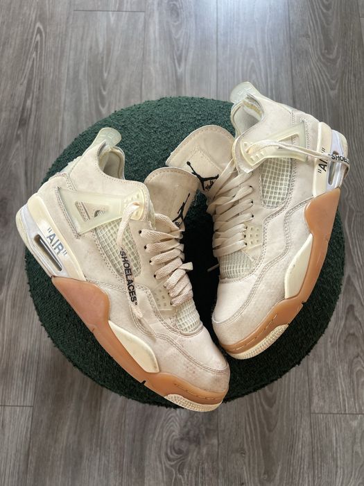 NIKE off-white Air Jordan 4 スニーカー　26cm Jordan 4 Off-White Sail | Sneakershop91.com