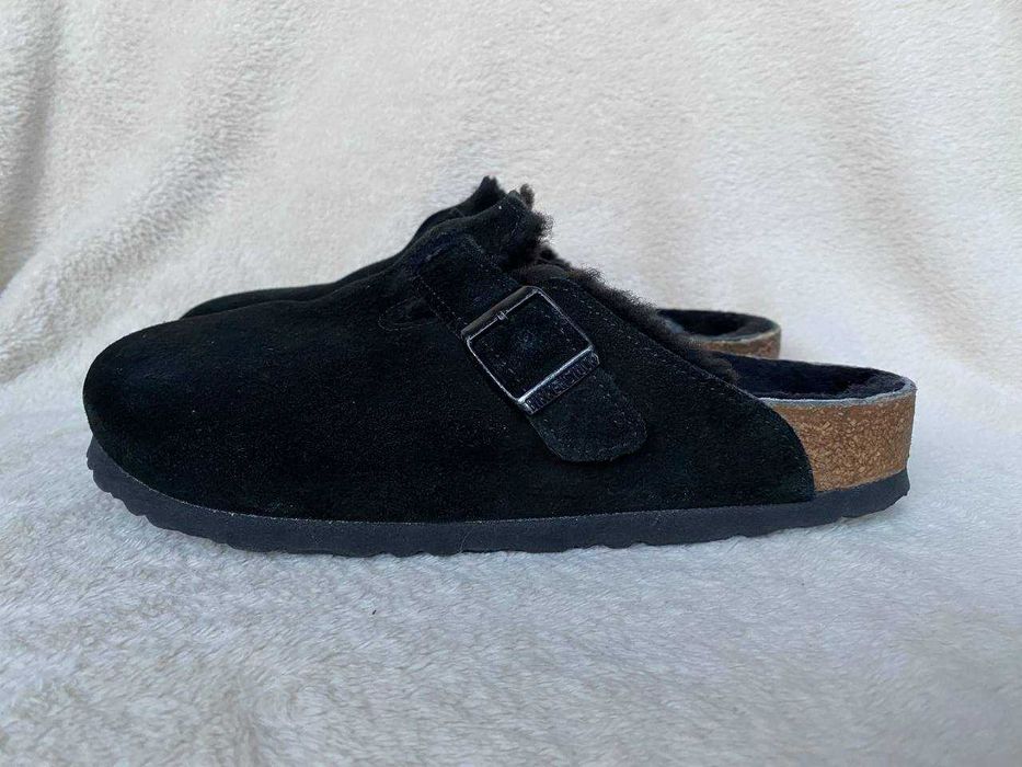 ортопедичні сабо Birkenstock Boston Shearling suede leather, розм 38