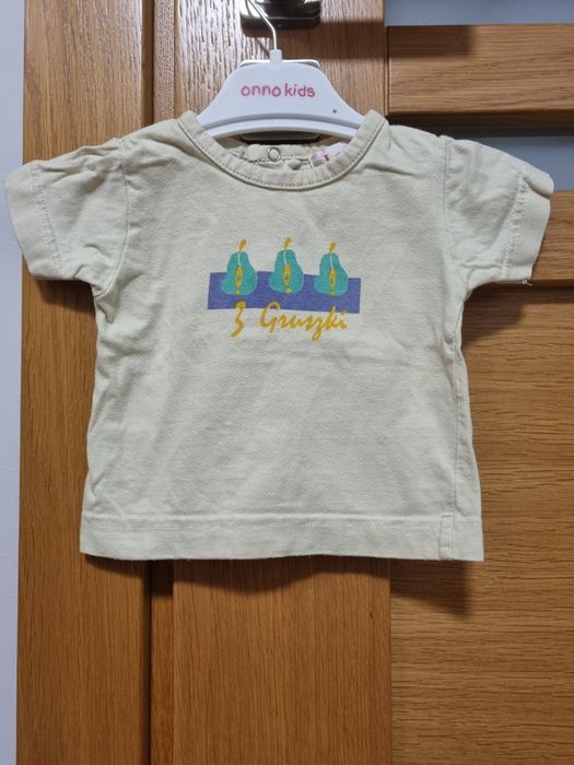 Koszulka beżowa z gruszkami - 62