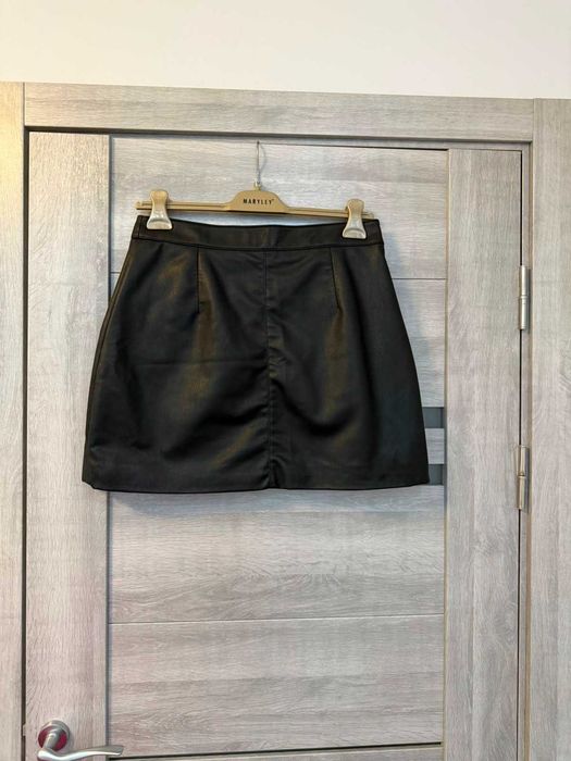 Спідниця ALLSAINTS еко шкіра чорна