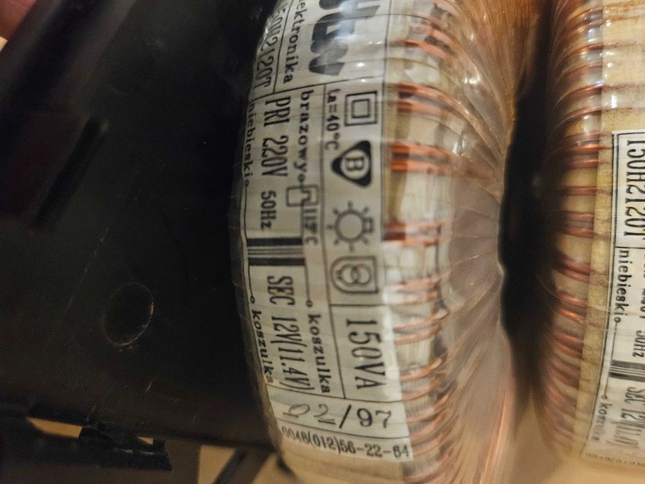 Transformator toroidalny DTW 150H2120T 12V 150VA 220V