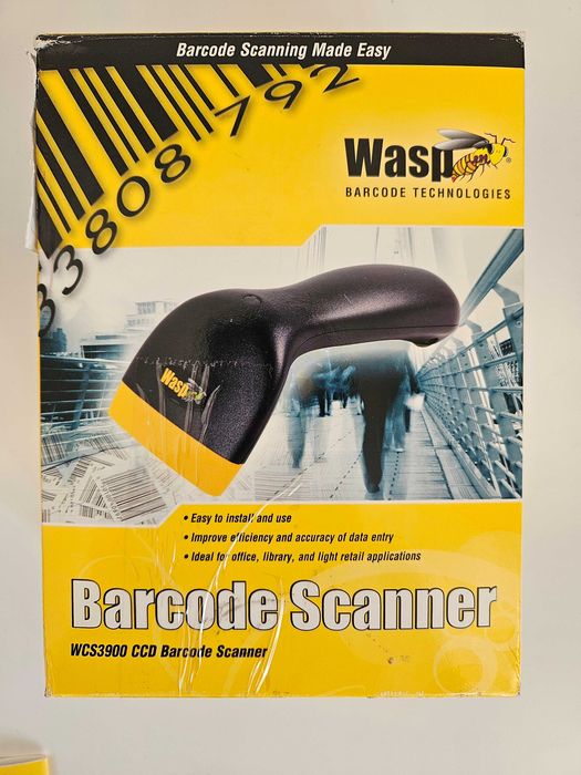 Skaner kodów kreskowych WASP WCS3905 USB Barcode scanner barcode reader