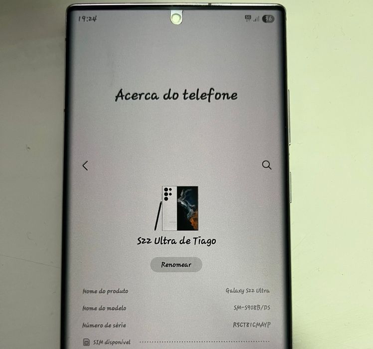 Samsung Galaxy S22 Ultra (256GB) – Branco – Desbloqueado