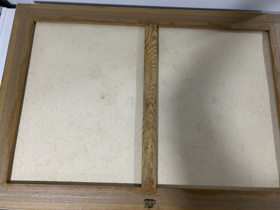 Quadro floral cores neutras