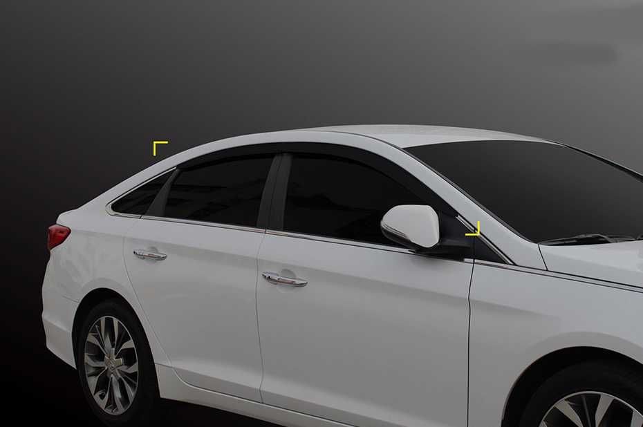 Hyundai Sonata YF / LF 2009-2014-2019 Вітровики Дефлектори Ветровики