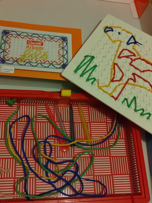 Quercetti FILO - zabawka edukacyjna dzieci 4+, wyszywanie sznurkiem