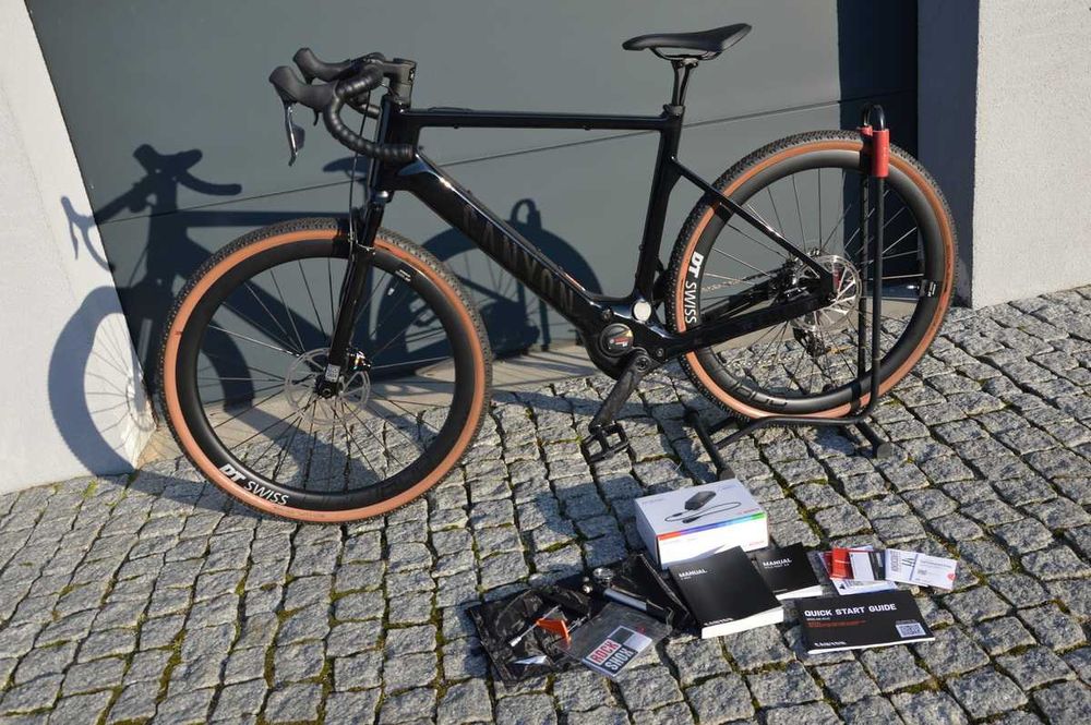 Rower gravel e-bike elektryk karbon Canyon Grizl:ONfly CF 9 - L