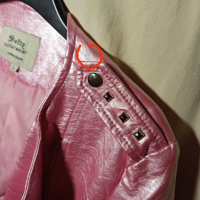 Nowa ramoneska kurtka różowa z ćwiekami Softy Outwear collection