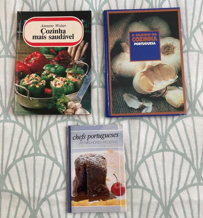 Conjunto 3 Livros Receitas Culinária Cozinha