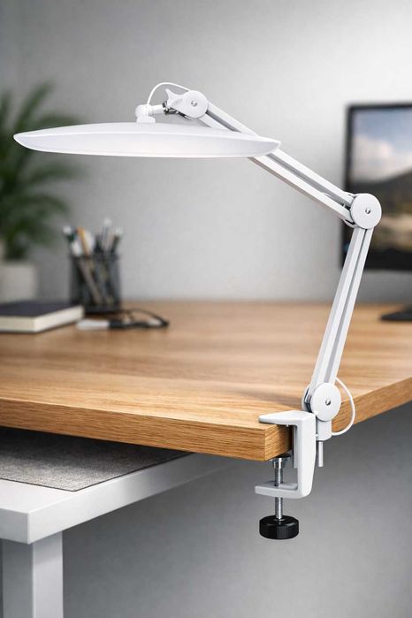 LED бестеневая настольная лампа крепление, регулируется яркость высота