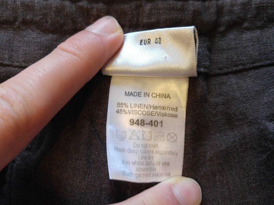 Spodnie lniane damskie