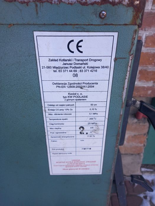 Piec co części sprzedam