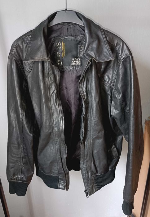 Skórzana kurtka Jack & Jones XXL