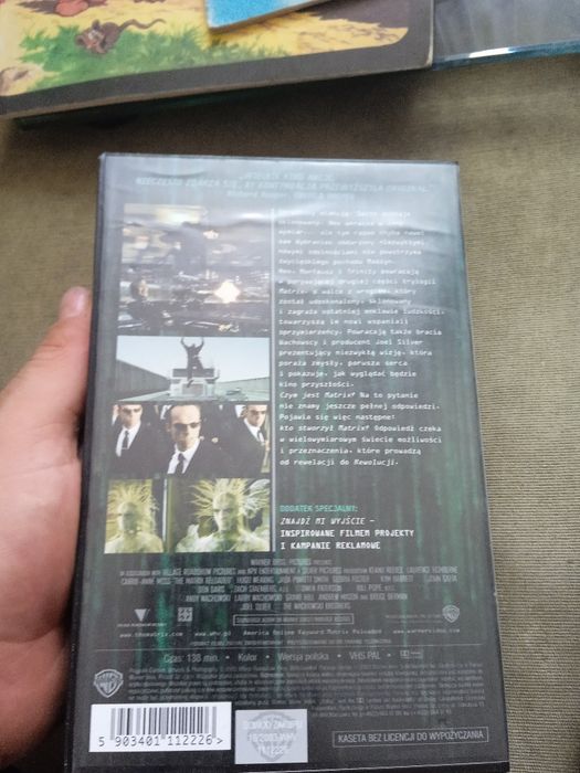Orginalna kaseta VHS matrix reaktywacja