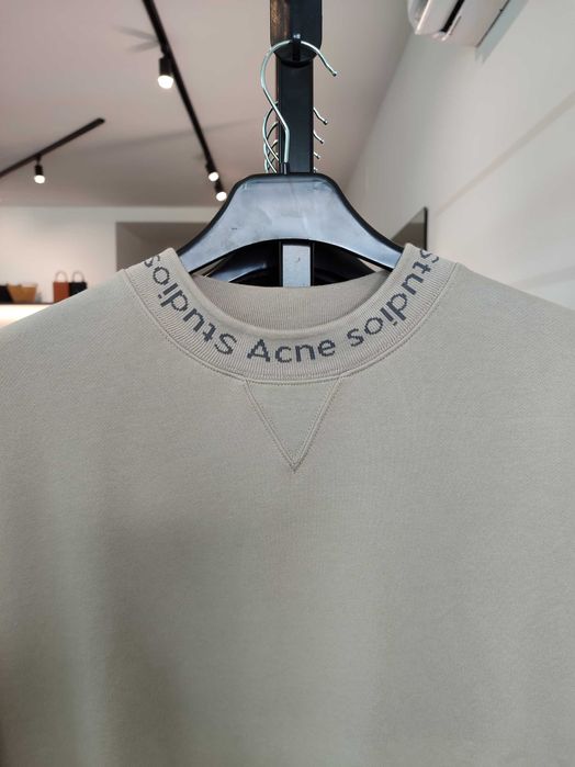 Світшот Acne Studios Flogho Crew Sweat Beige