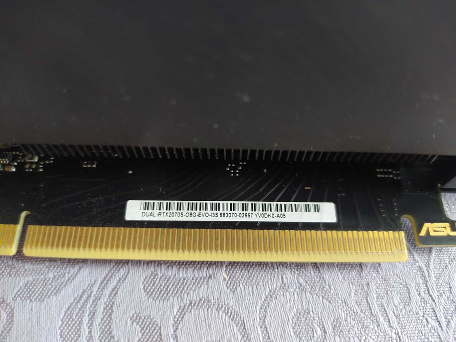 Знижка! Непрацююча відеокарта RTX 2070 SUPER 8GB ASUS DUAL на запчастини або ремонт!