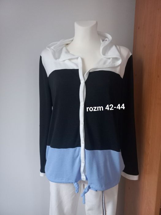 Sweterkowa bluza z kapturem rozm 42- 44