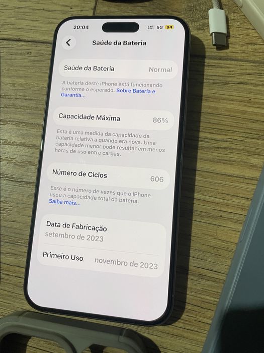 Iphone 15 pro max 256gb titanio estado de novo
