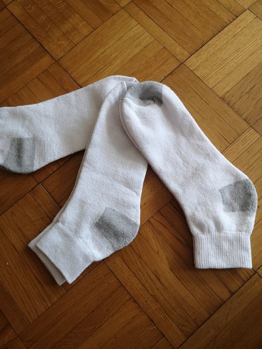 Skaperty białe 3 pack bawełniane
