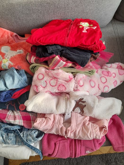 Paka ubranek dziewczynka 68 do 80cm