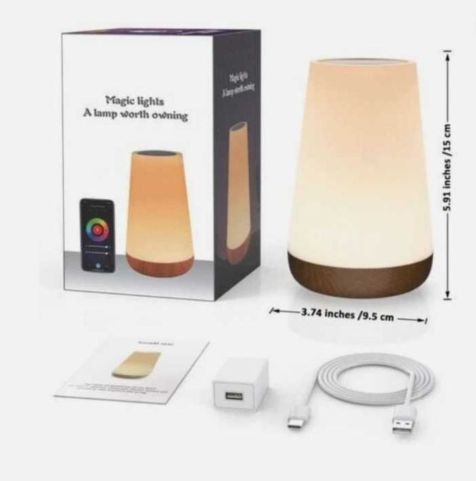 13-kolorowa lampka nocna RGB z funkcją ściemniania,ster.dotykiem,pilot
