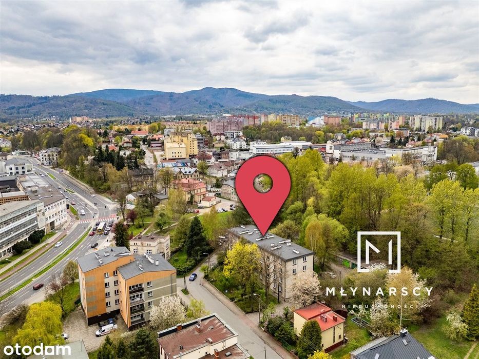 2 pok do remontu | zieleń za oknem | balkon