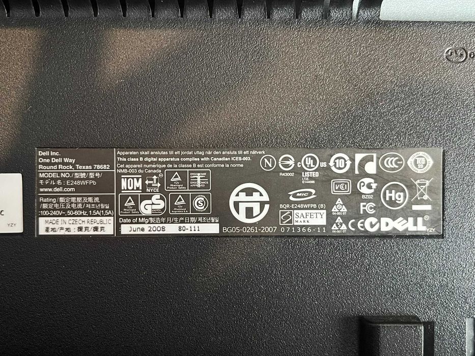 Monitor Dell E248WFPb444751364700262404