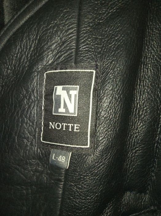 Новая Женская кожаная дубленка пальто с мехом овчина рр 48 L Роксан