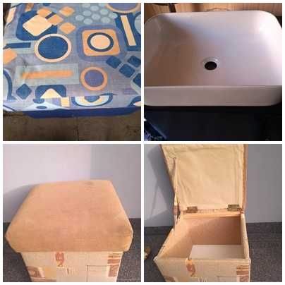 sprzedam umywalkę i pufy