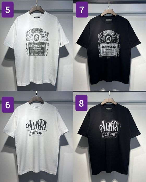 БЕЗ ПЕРЕДПЛАТ ‼️ Оверсайз футболка Amiri , топ якість ,  S-XXL