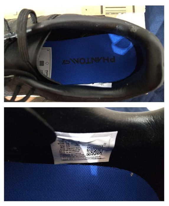 Nike phantom chuteiras pretas Tam 38,5 (311)