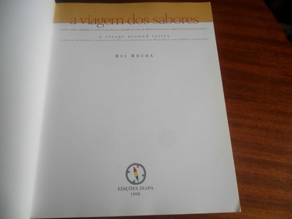 "A VIAGEM DOS SABORES" de Rui Rocha - 1ª Edição de 1998