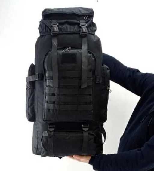 Тактичний рюкзак 70 л рюкзак для військових чорний