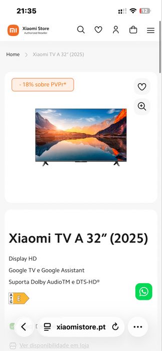 Televisao Xiaomi A32”