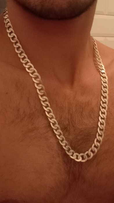 Cordão de prata 950 chapiado