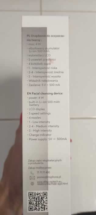 Urządzenie do czyszczenia twarzy.