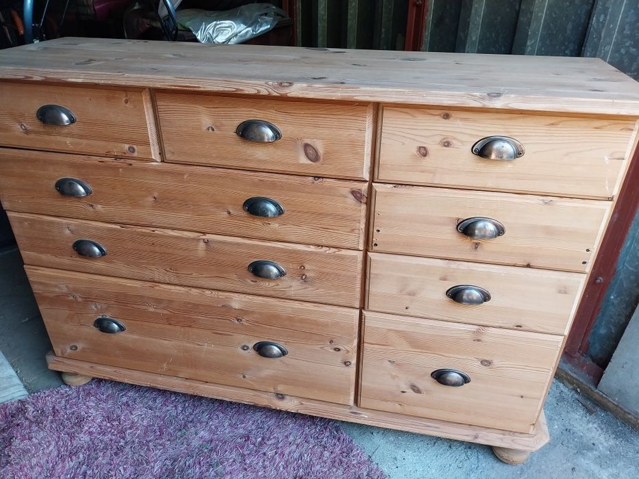 Komoda drewniana szuflady Szer.128cm