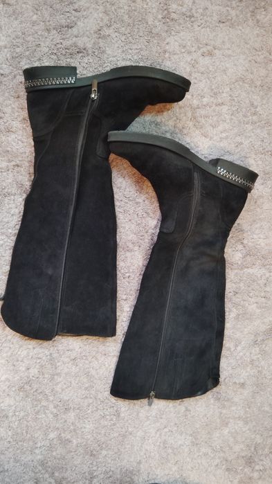 Чоботи зимові замша 37 р.