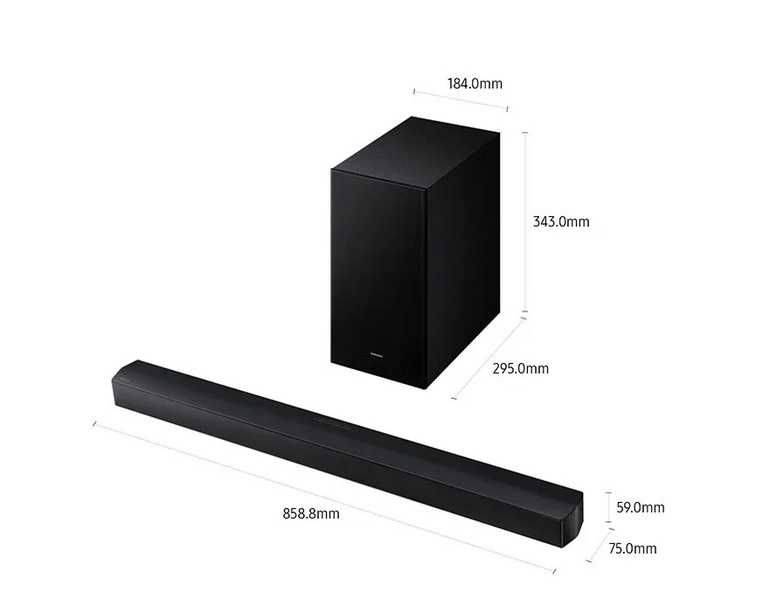 Soundbar Samsung HW-B450F/ZF nova, em caixa, com fatura