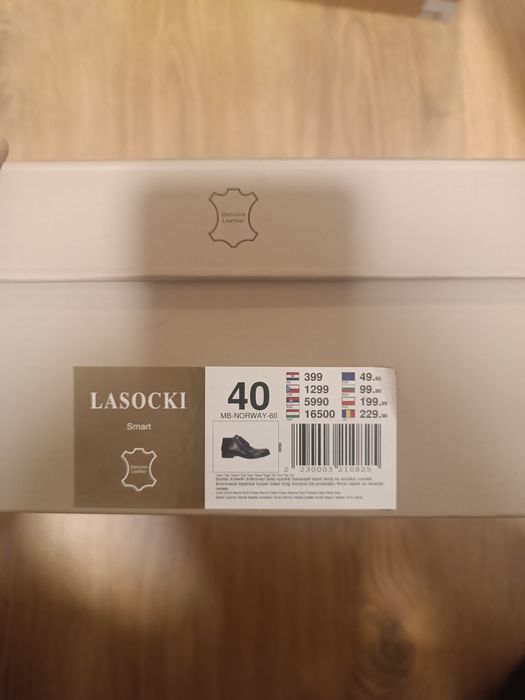 Trzewiki Lasocki . Skóra naturalna