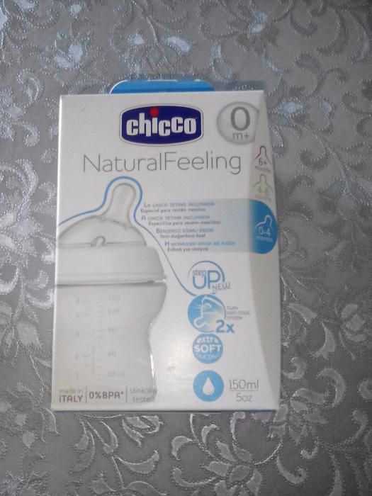 Biberão Natural Feeling Chicco 0+ como novo