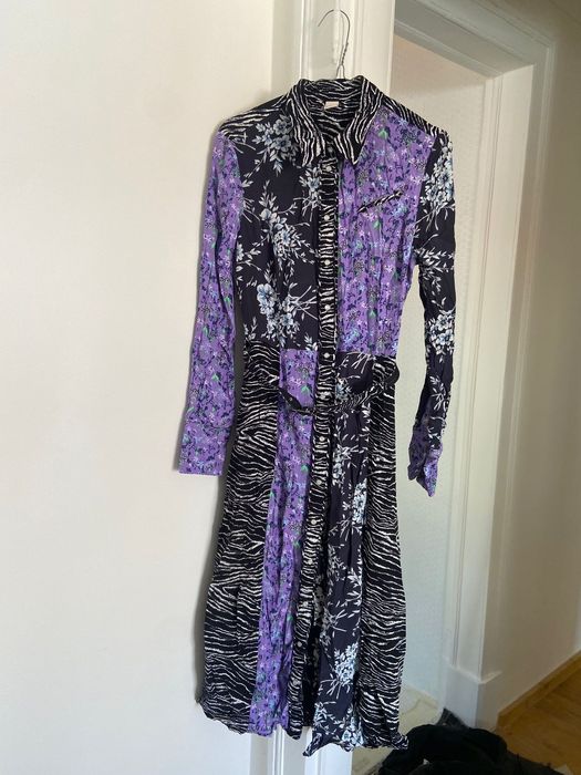 Vestido H&M padrão viscose 38 M