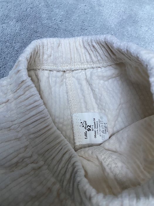 Вельветові штани для дівчинки little angel 92 розміру